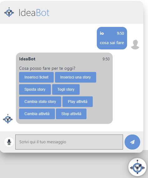 IdeaBot chatbot software IdeaTask